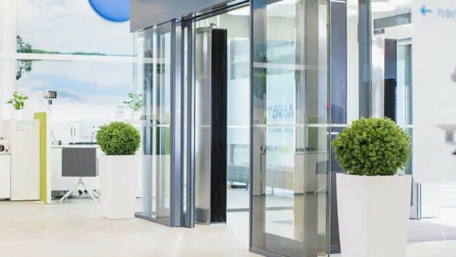 commercial automatic sliding door