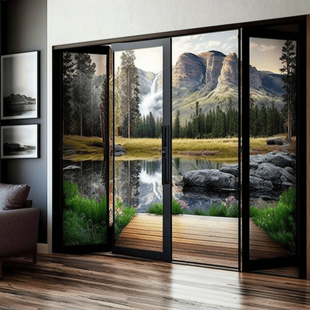 4 panel sliding glass door