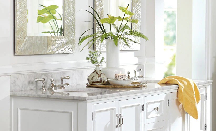 How to Decorate a Bathroom Sink Pottery Barn