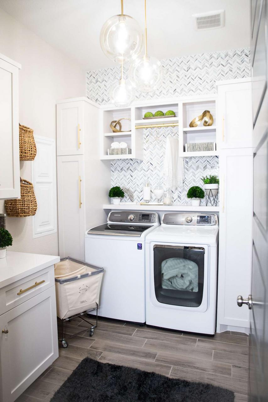 Small Laundry Room Ideas with a Top Loader Melissa Roberts Interiors