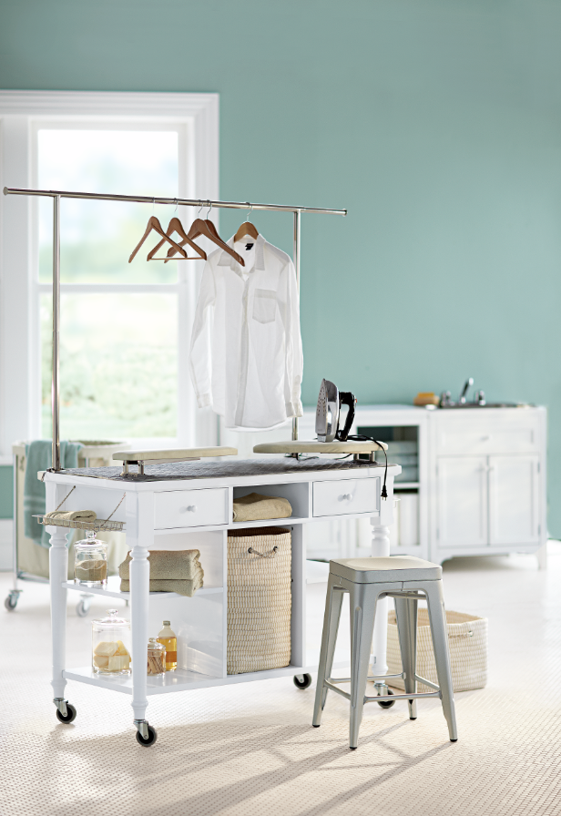 This Martha Stewart Living™ laundry storage cart from Home Decorators