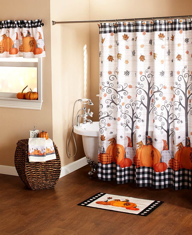 Plaid Pumpkin Bathroom Collection in 2020 Bathroom collections, Fall