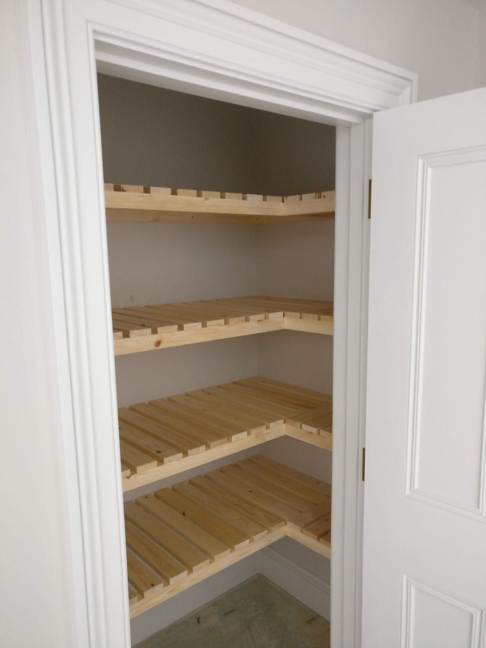 Built in airing cupboard slatted shelves that I made Laundry Cupboard
