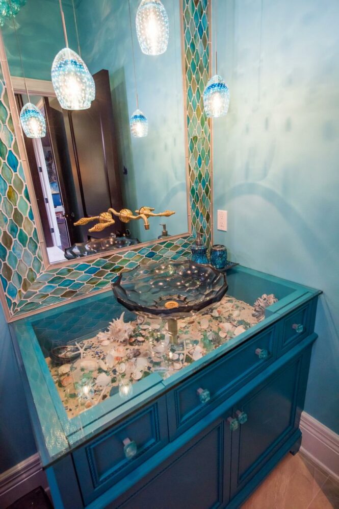 Under the Sea Bathroom Derrick Builders Mermaid Bathroom Decor