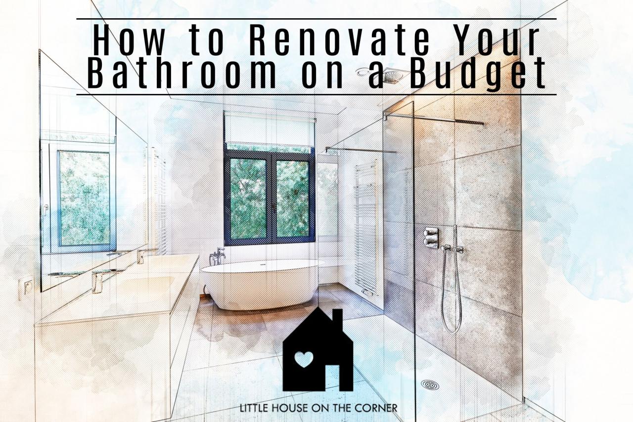 Ideas to Renovate Your Bathroom on a Budget Budget bathroom