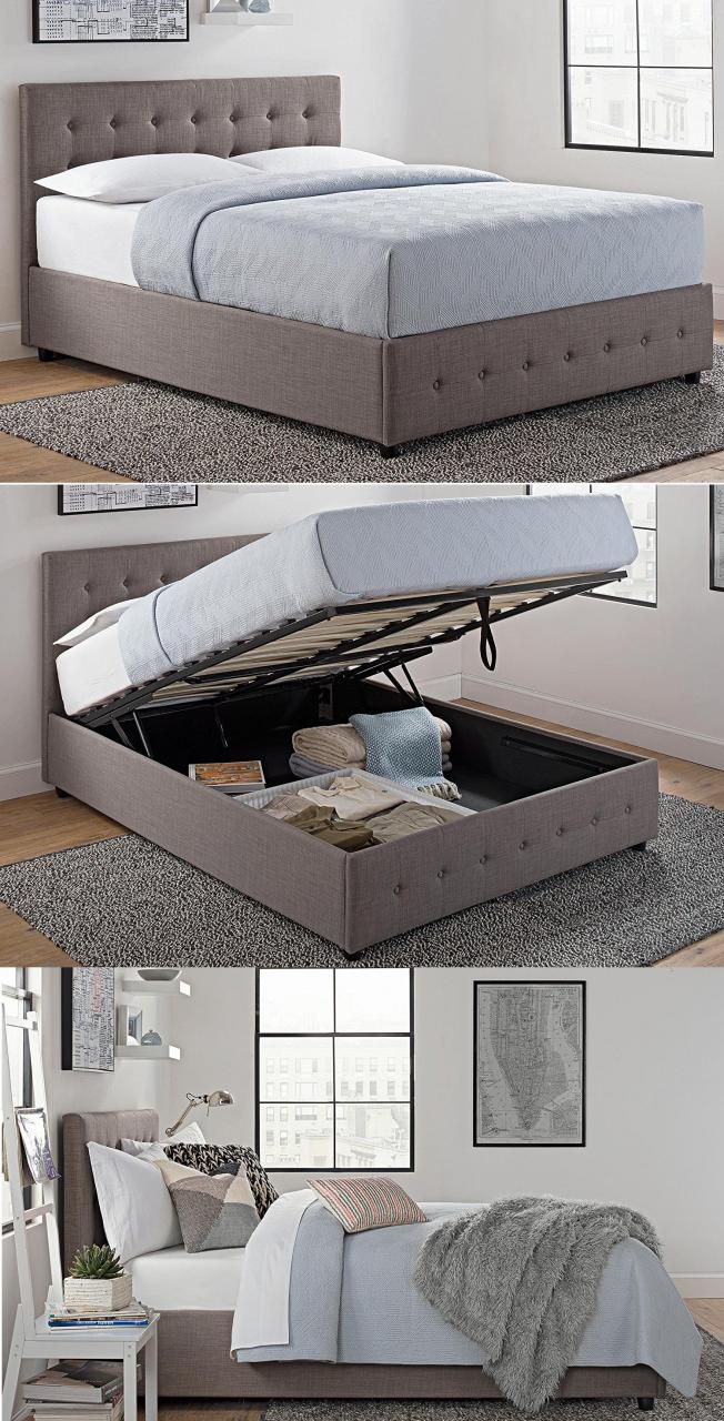 Hidden Storage Compartment Bed Hidden storage, Home furniture, House