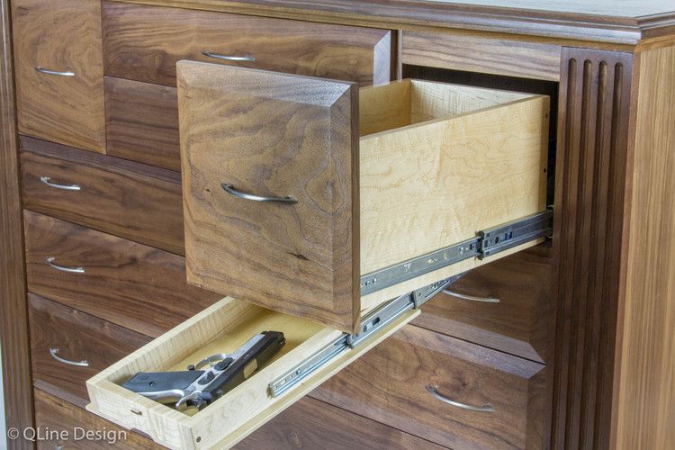 QLine SafeGuard Dresser Secret compartment furniture, Concealment