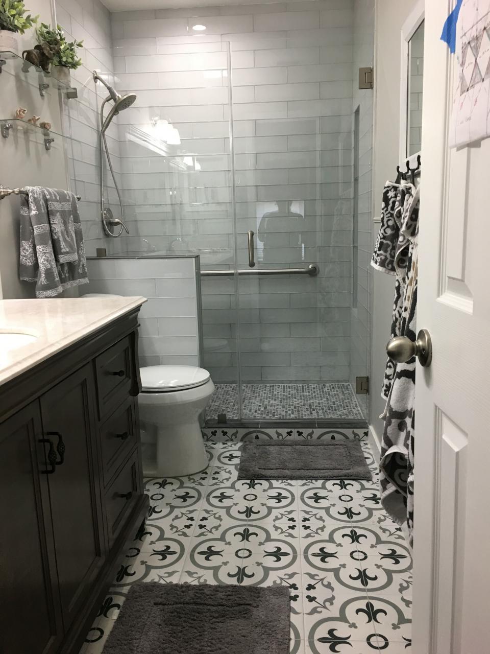 Bath Remodel Tiles Floor & Decor/floorFlorentina Grey Ceramic/shower