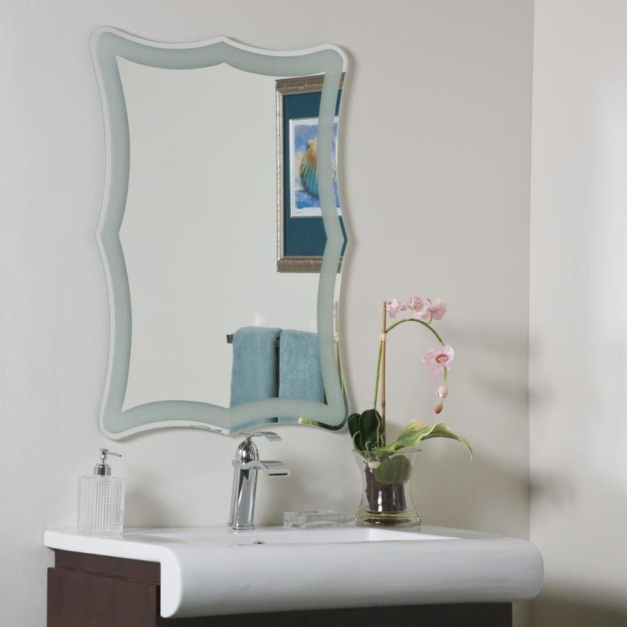 Decor Wonderland 23.6in Frameless Bathroom Mirror at