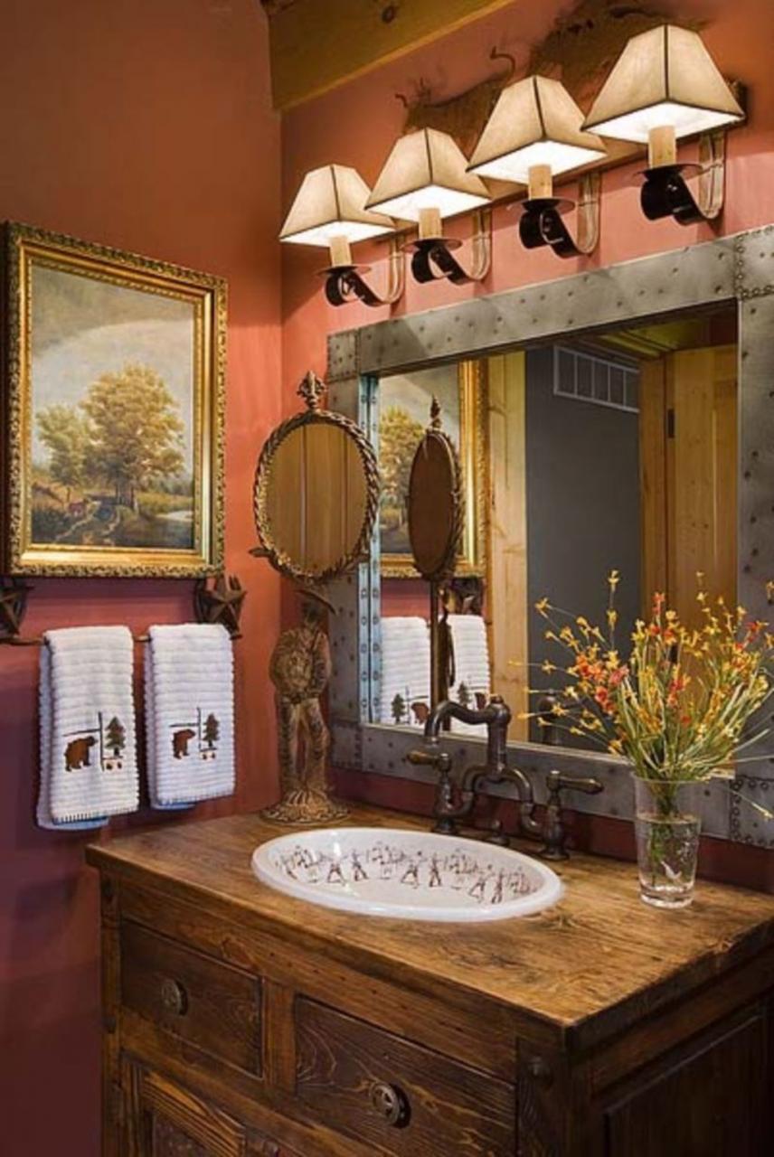 Awesome 48 Awesome Country Mirror Bathroom Decor Ideas. More at https
