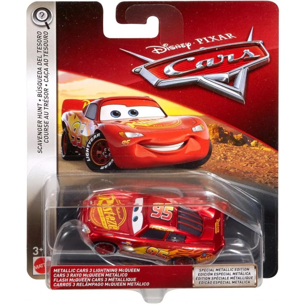 Disney/Pixar Cars Metallic Cars 3 Lightning McQueen Vehicle Walmart