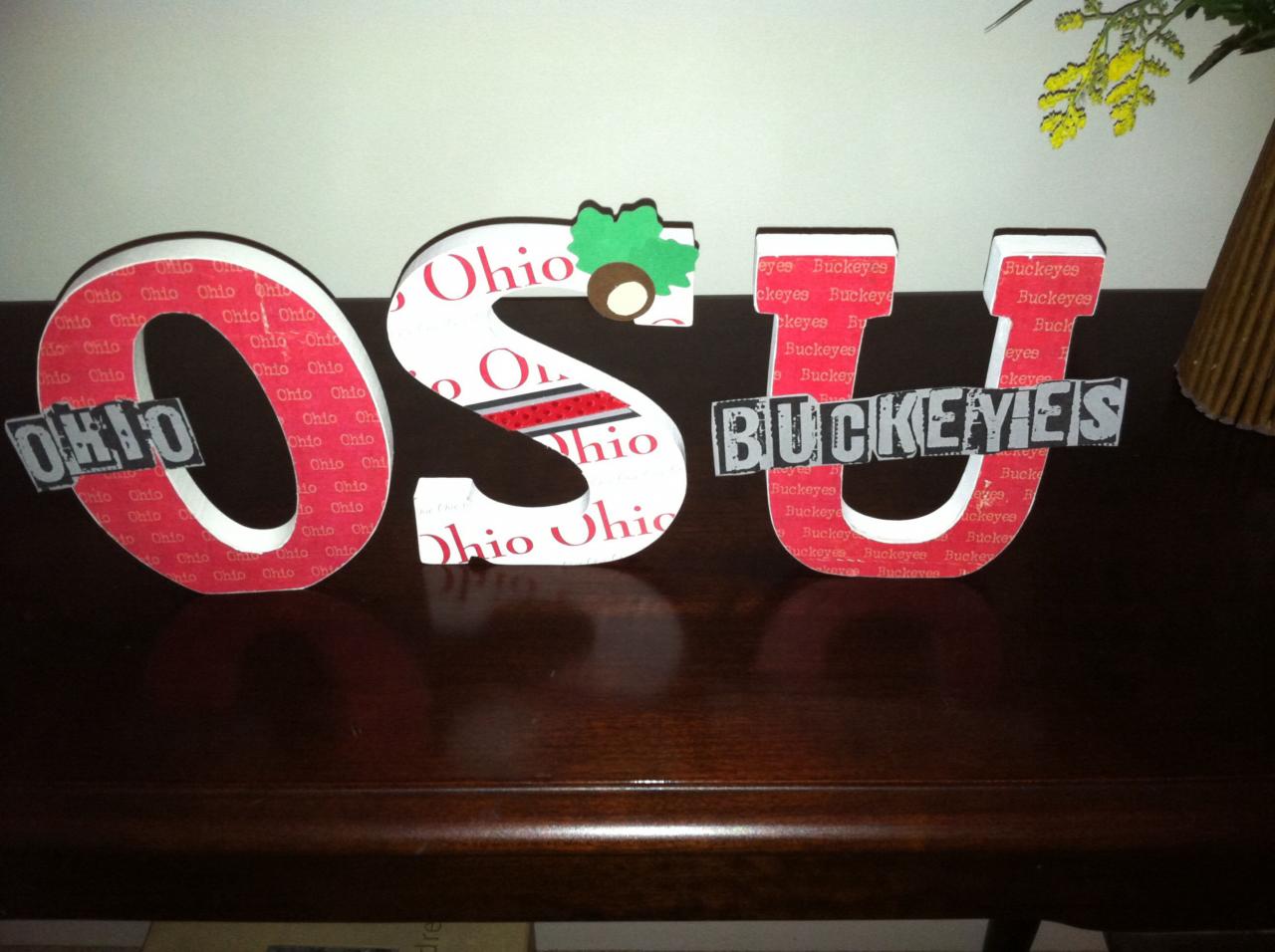 Made these for my Ohio State bathroom! Ohio state decor, How firm thy