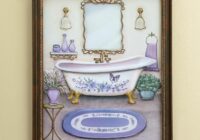 Lavender Bathroom Framed Wall Art Lavender bathroom decor, Lavender