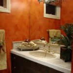 3 DIY Bathroom Remodel Ideas That Make A Difference Orange bathroom