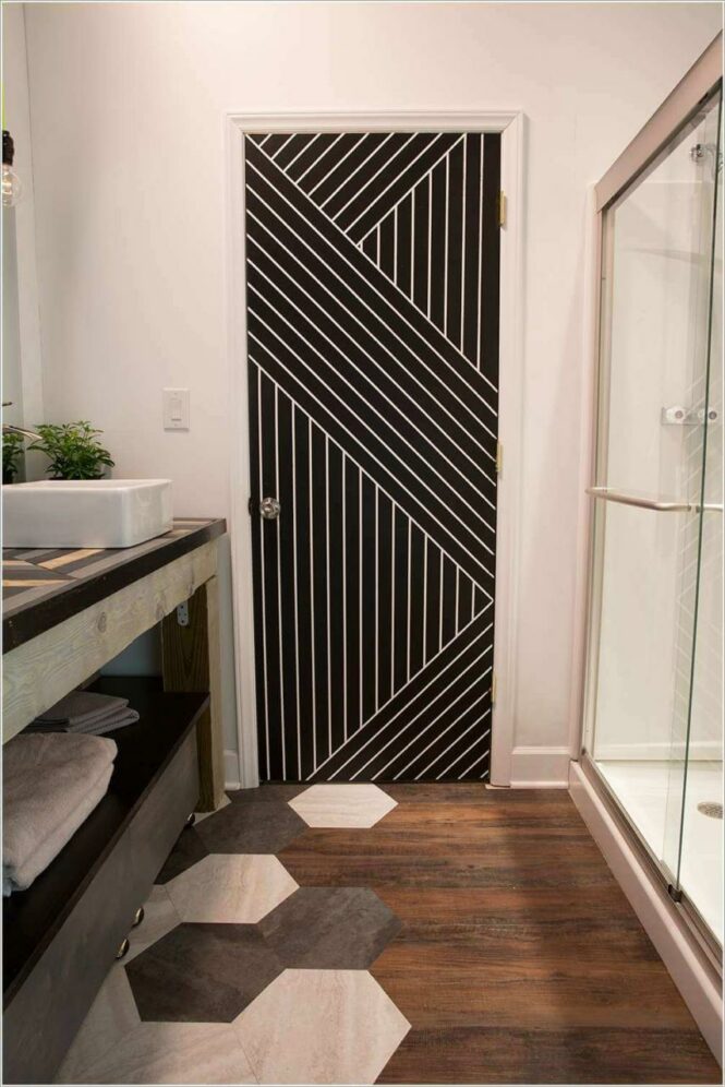 10 Wonderful Bathroom Door Ideas