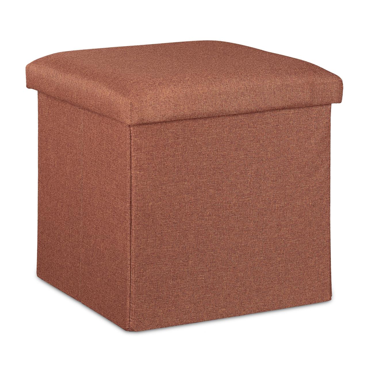 Stool with storage space, Upholstered Stool Storage Stool Cube Stool