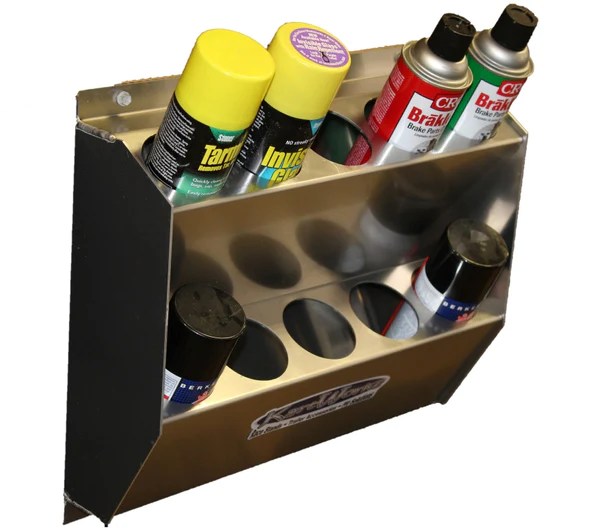 10 Can Horizontal Aerosol Rack KartWorkz Inc.