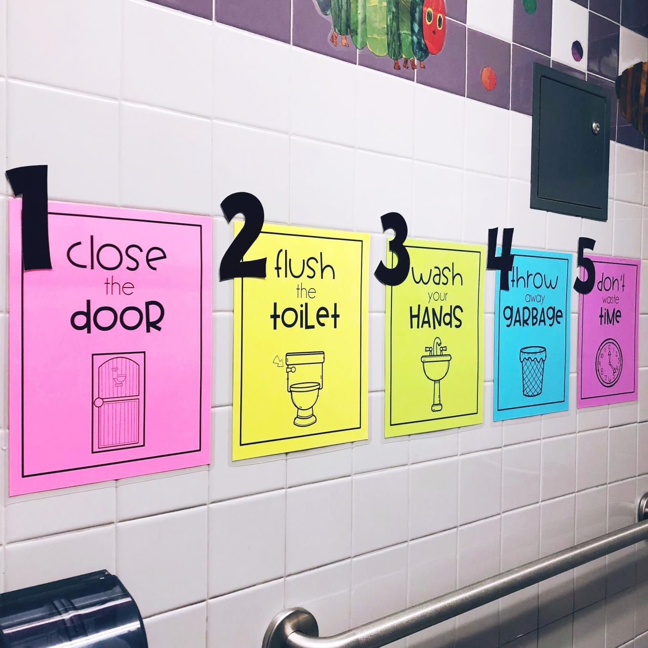 Bathroom Signs Bathroom signs, Classroom bathroom, School bathroom