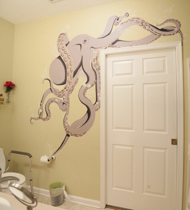 Pin by Betsy Buckingham on Fun Decor Octopus bathroom, Small bathroom