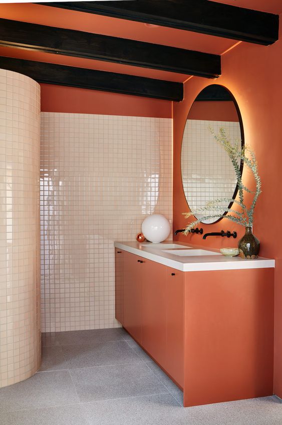 25 Orange Bathroom Decor Ideas That Inspire Shelterness