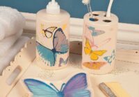 Spring Butterfly Bathroom Accessories Butterfly