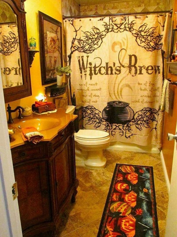 Stunning Witch Decor Ideas 19 Gothic bathroom decor, Halloween