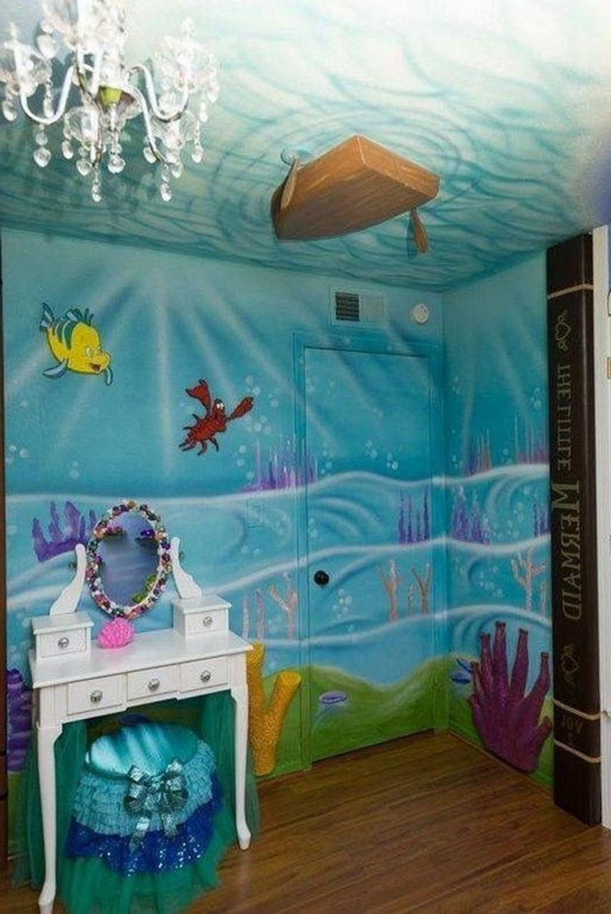 39 Popular Mermaid Bathroom Decor Ideas Little mermaid bedroom