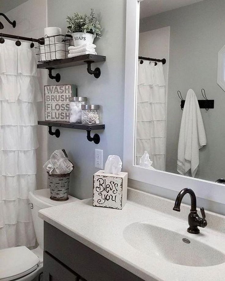 61 awesome wall decoration ideas for bathroom 15 in 2020 Small