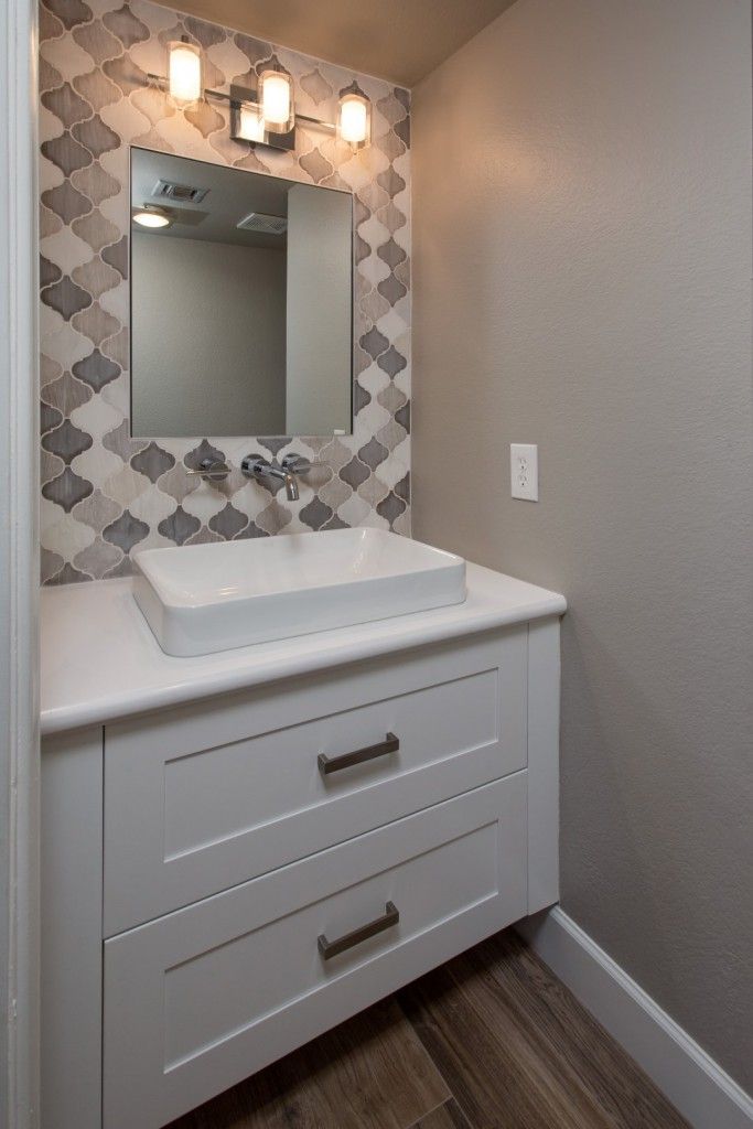 Tempe Bathroom Remodel Contractor floating bathroom vanity with quartz