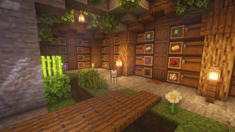 A simple storage room Minecraft Minecraft houses, Cute minecraft