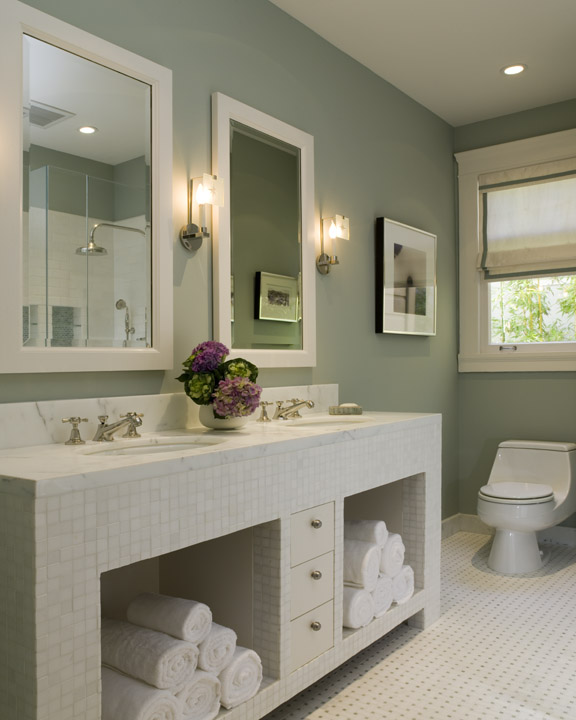 Sage Green Bathroom Contemporary bathroom Coddington Design