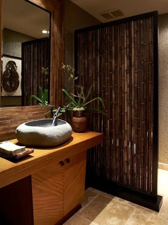 15 Zen Bathroom Design Ideas in Tropical Style