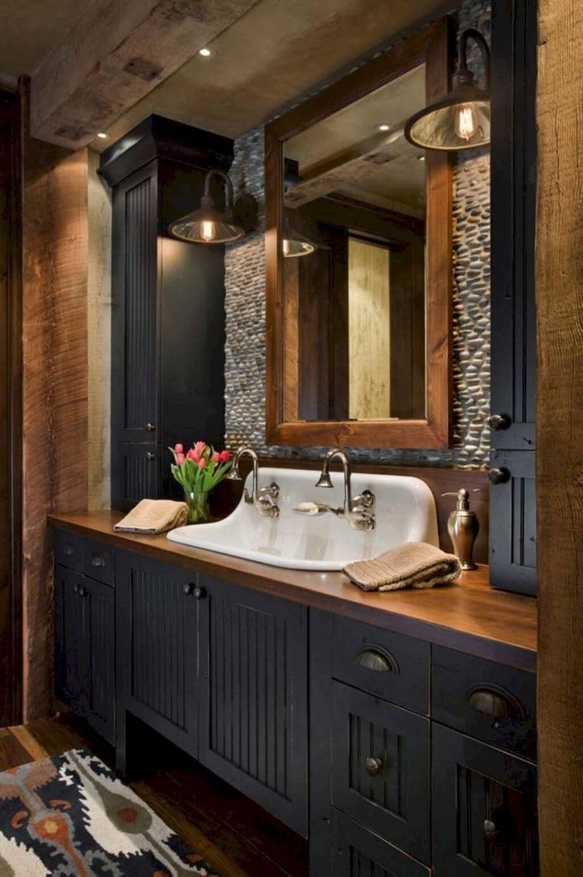 35 Best Rustic Bathroom Vanity Ideas and Designs for 2020