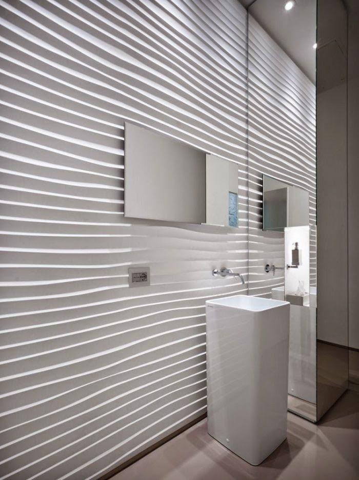 3D decorative wall panels for bathroom Bathroom wall panels, Textured