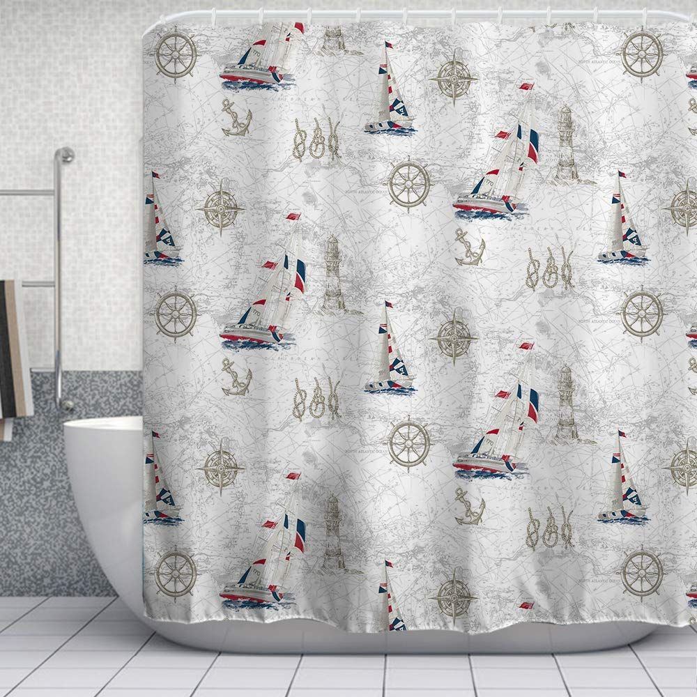 Nautical Shower Curtains The Whole Family Will Love! The Nautical