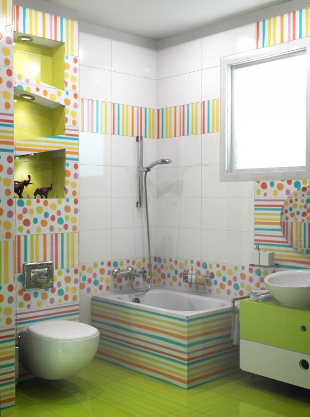 30 Colorful and Fun Kids Bathroom Ideas