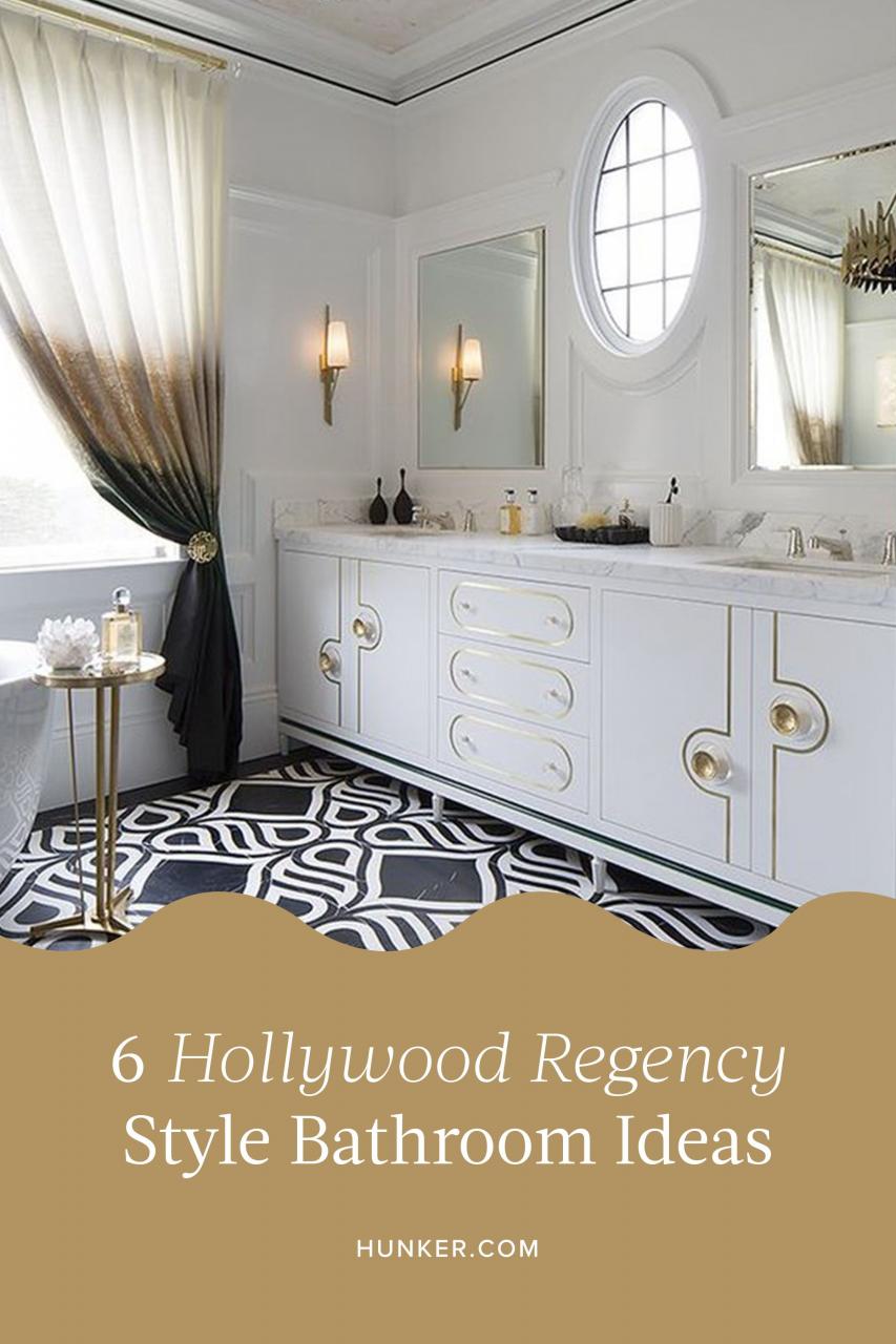 6 DropDead Hollywood Regency Style Bathroom Ideas Hunker