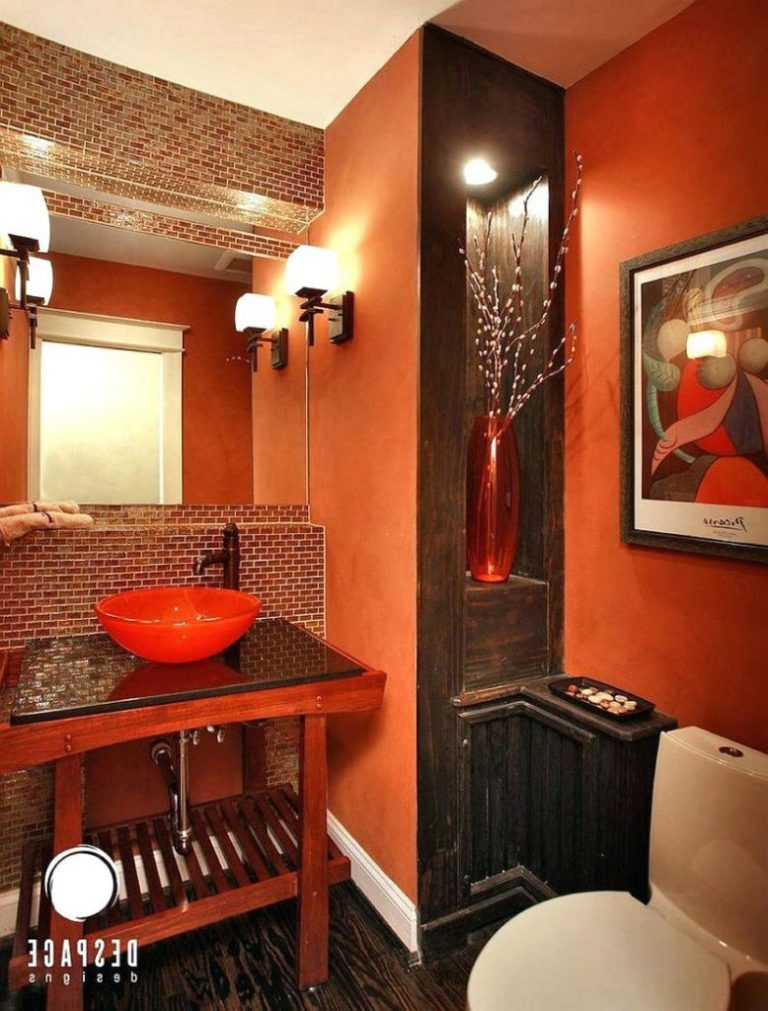 30 Fabulous orange and Brown Bathroom Decor Home Decoration and