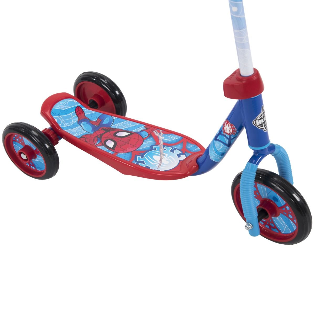 Huffy Wide Deck 3Wheeled Marvel SpiderMan Scooter (Open Box