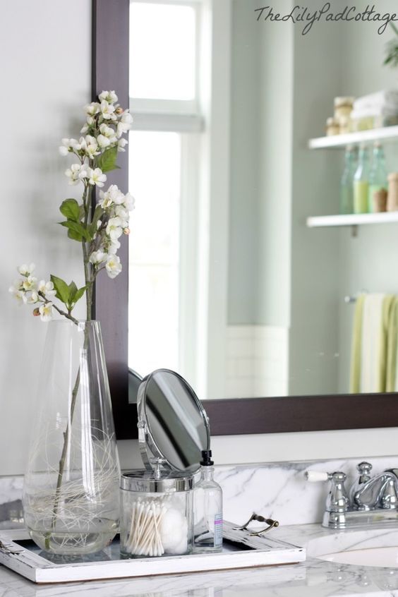 Easy Ways to add Style to your Bathroom Bathroom counter decor