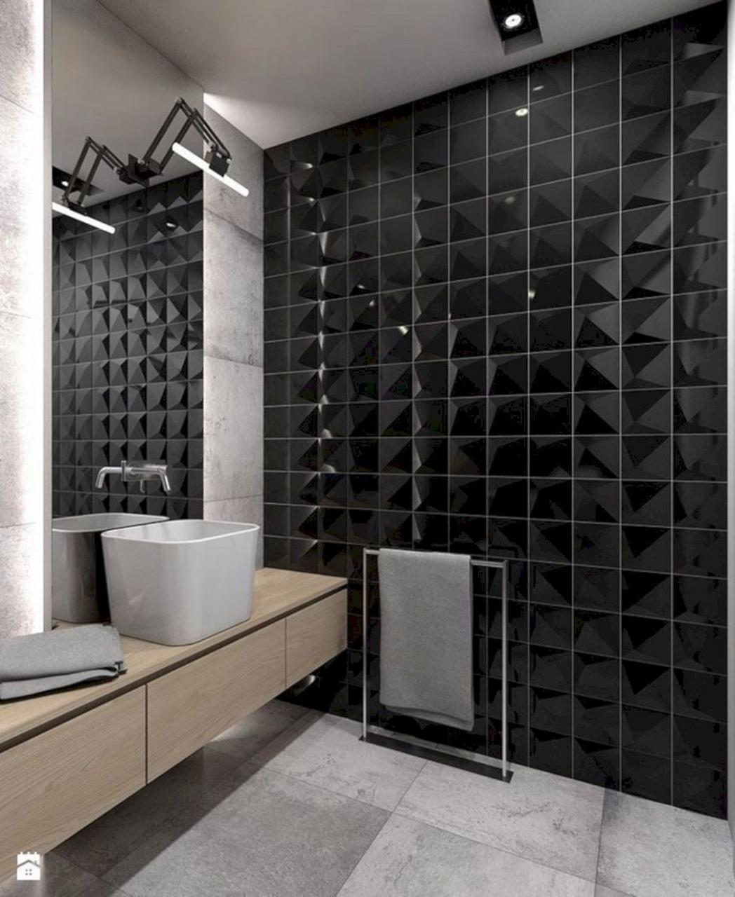 30+ Black And Gray Bathroom Decor Ideas