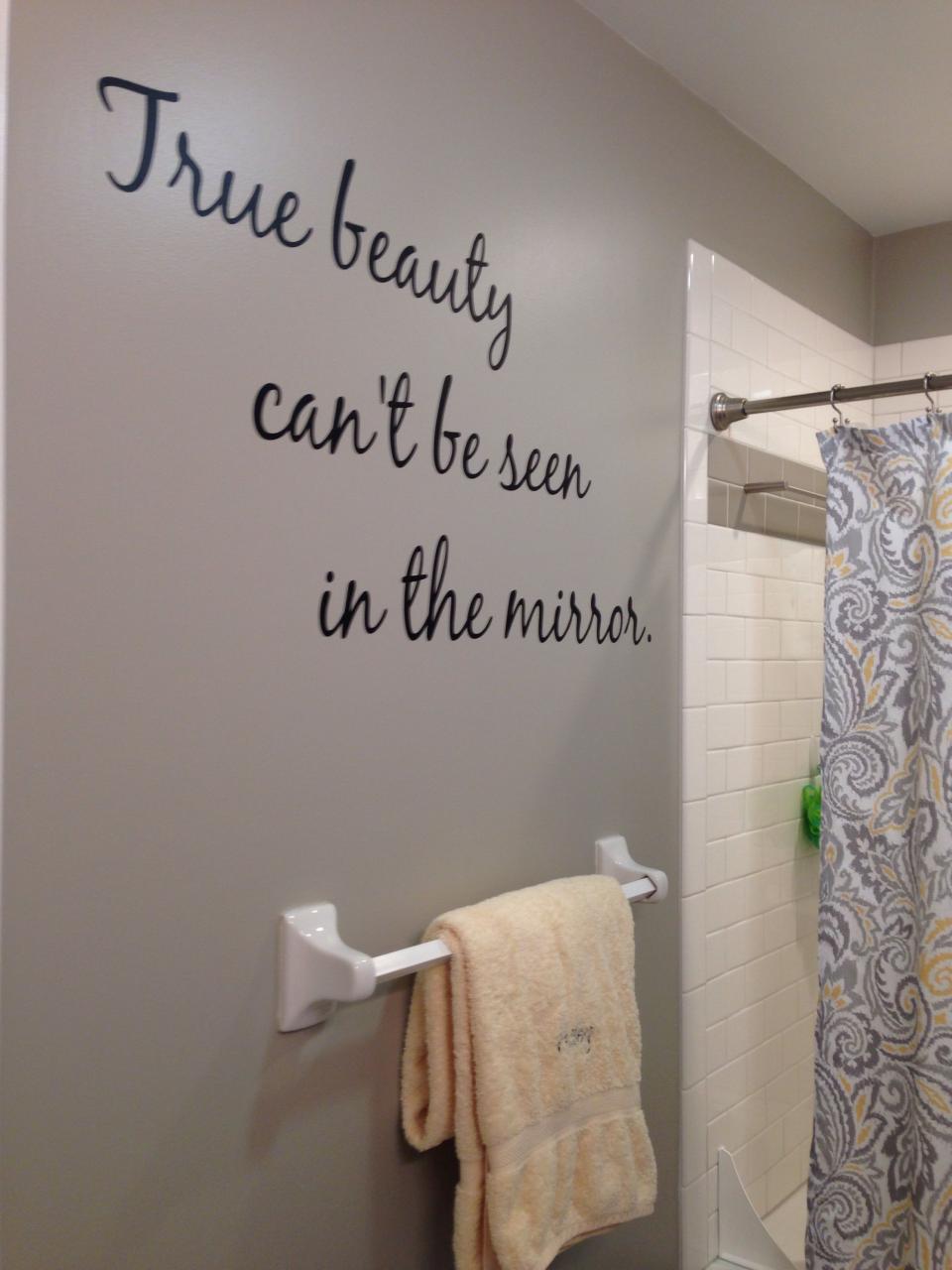 Girls bathroom wall quote Bathroom quotes decor, Bathroom wall quotes