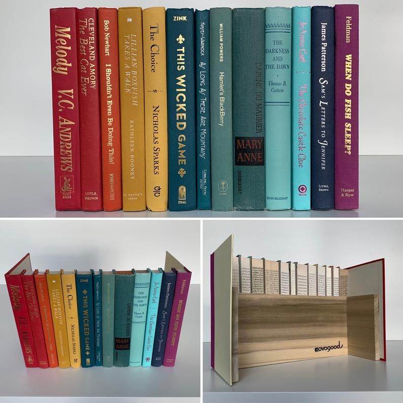 Hidden Storage Real Books Faux Book Box Router Hider in Etsy in 2021