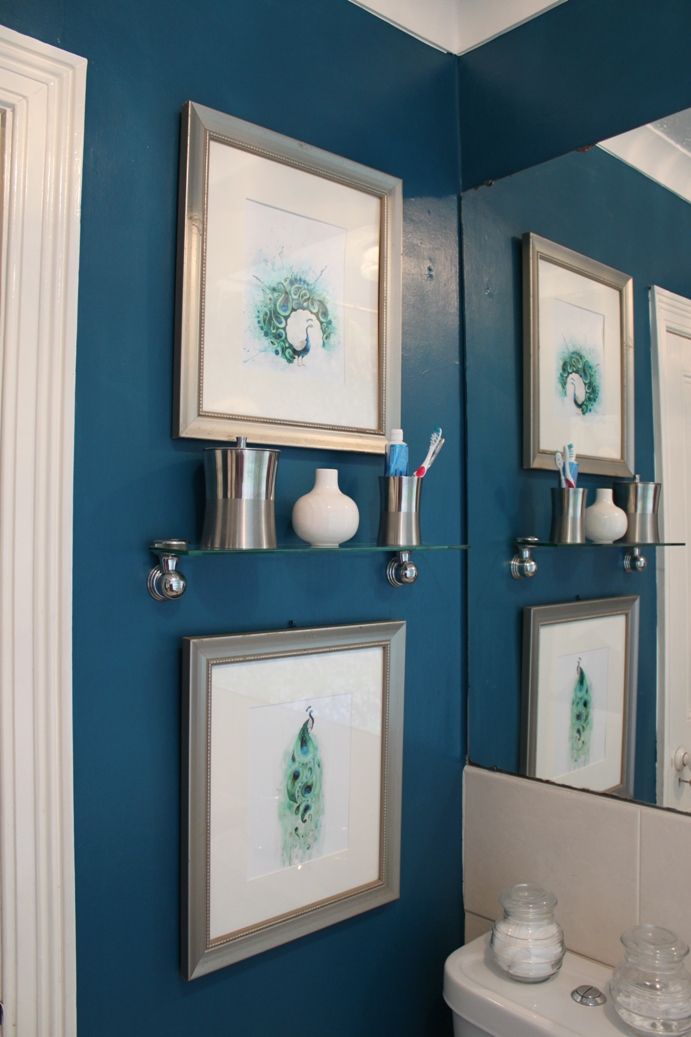 The Transformative Power of Paint Peacock Blue Bathroom Blue