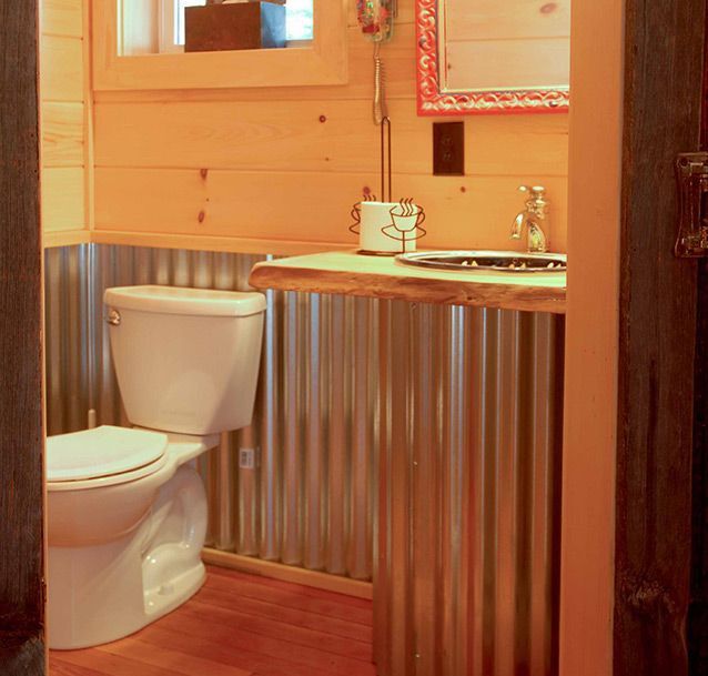 Corrugated Metal Bathroom Walls Would You Use Galvanized Roofing In