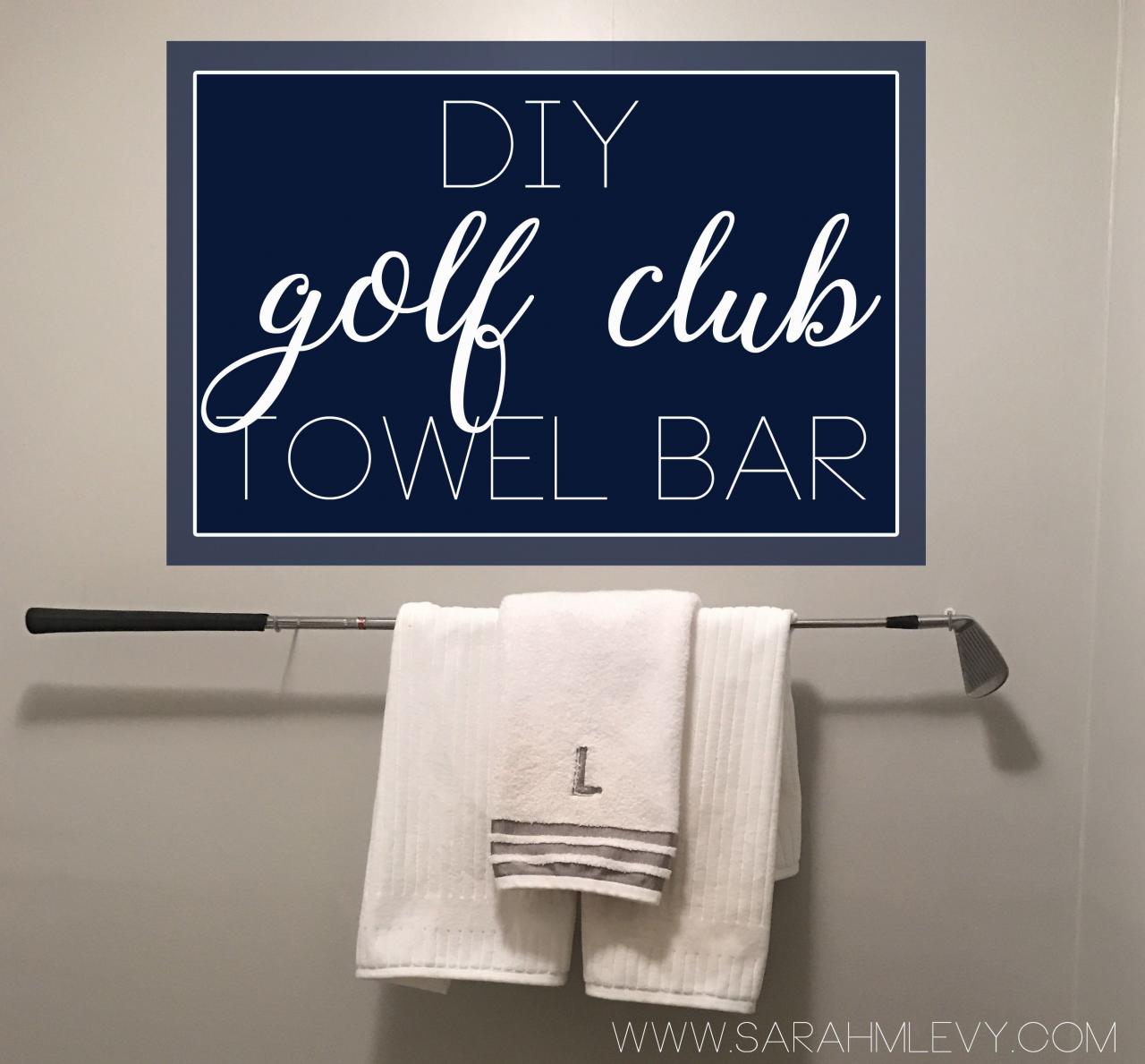 golf bathroom decor diy easy golf club project Golf decor, Diy