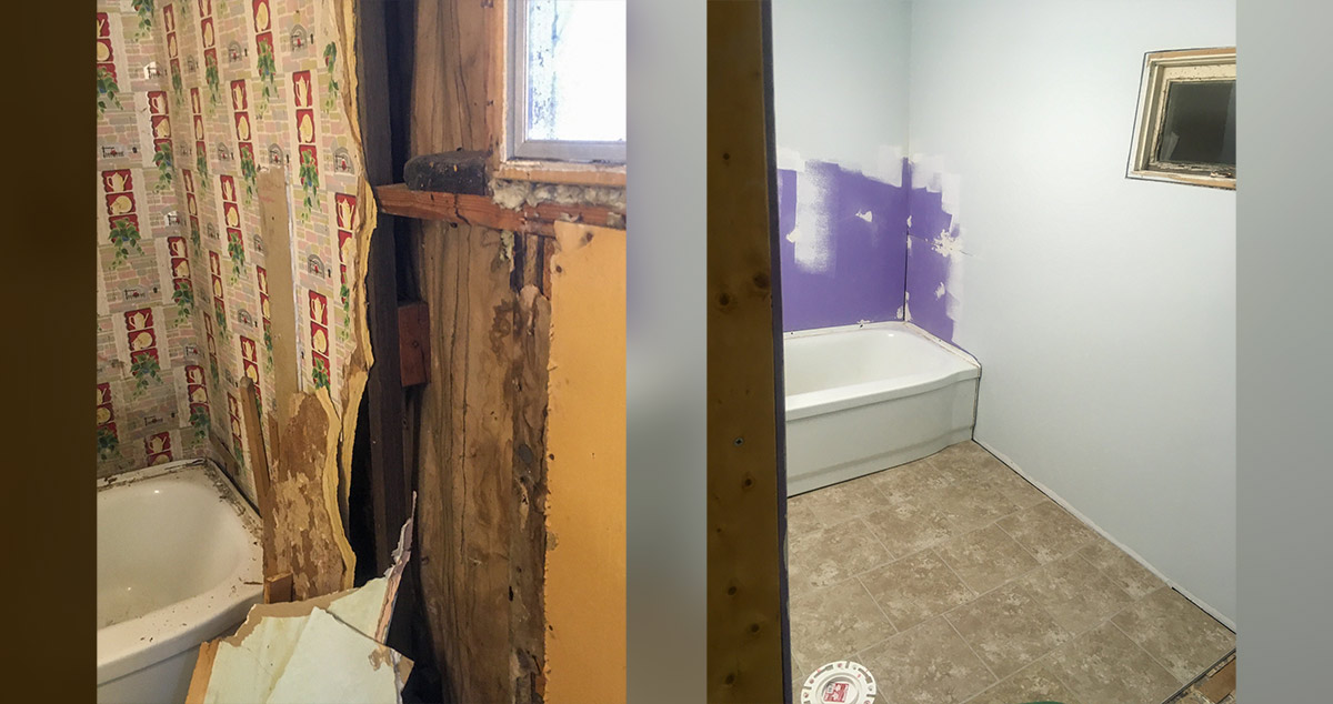 Bathroom Gut & Remodel Project by Riley at Menards®