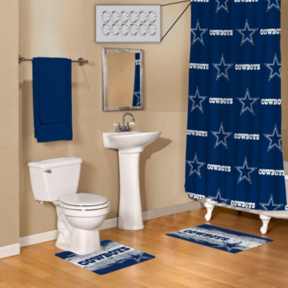 Dallas Cowboys 15 Piece Bath Set Bath Home & Office Accessories