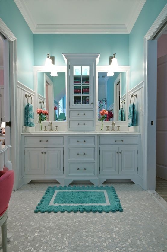 like this for my bathroom Tiffany blue rooms, Mermaid bathroom decor