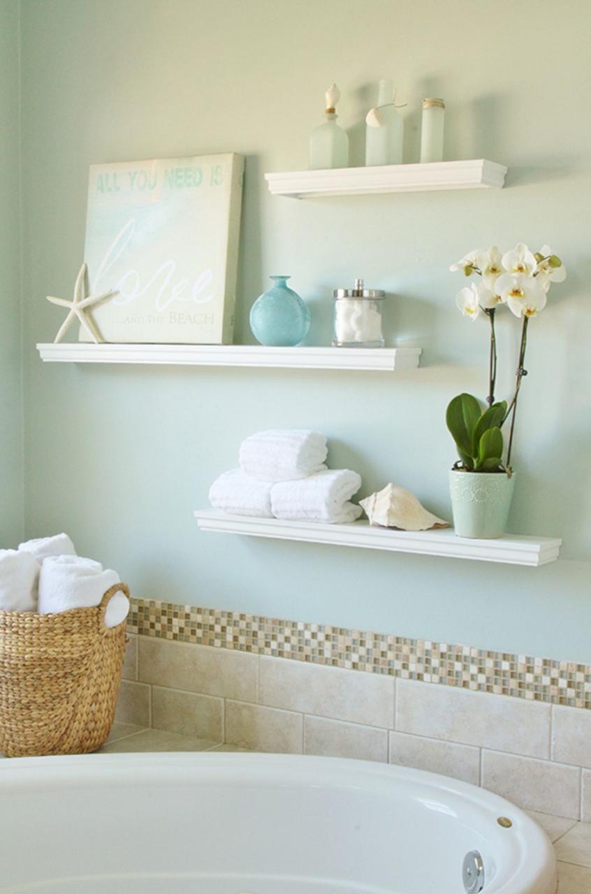 10 Simple Bathroom Decor Ideas with Accent Wall for A Quick Makeover
